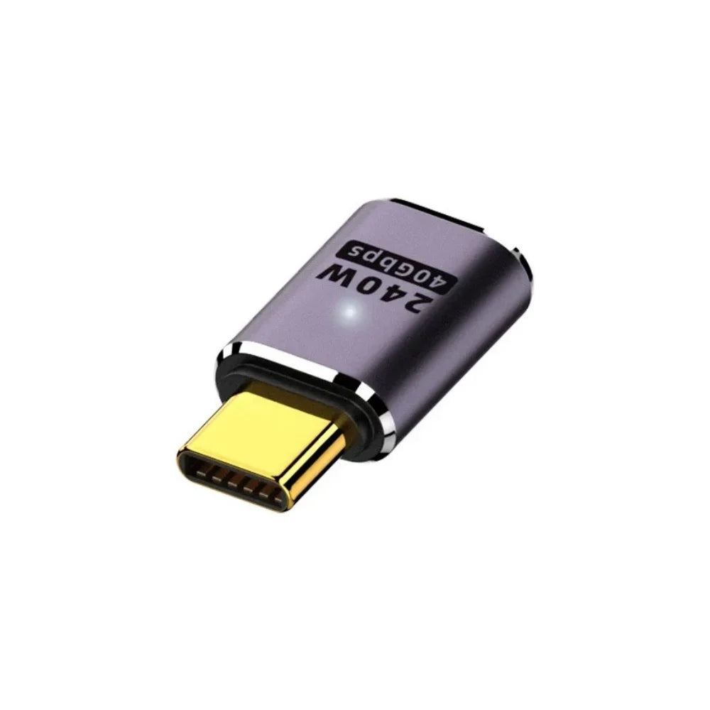 PD240W USB4.0 Type C to USB C Fast Charging Adapter Converter 40Gbps Data Sync Connector 8K@60Hz USB C OTG Adapter for MacBook