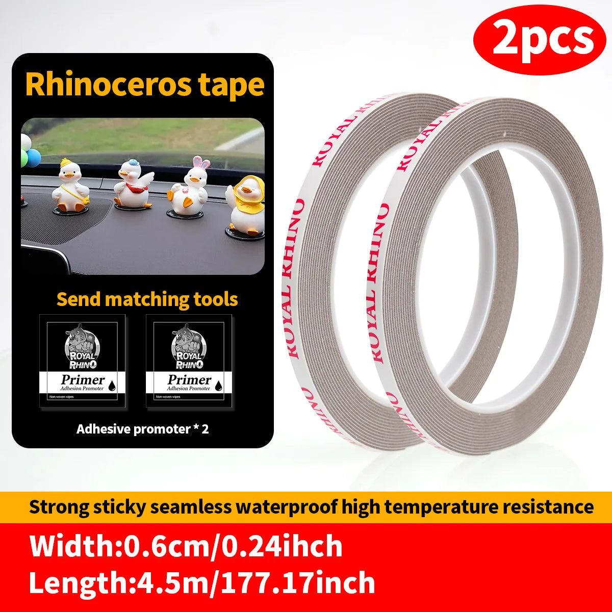 450CM Extra Strong Double Sided Tape Adhesive Car Special Tear Off Without Leaving Traces High Viscosity Mounting Fixing Sticky