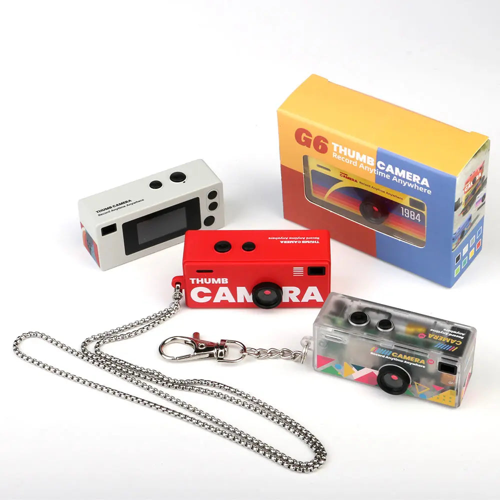 G6 Thumb Keychain Camera 0.96inch Mini Action Camera Retro Support Memory Card 1080P Very Small Camcorder Video Recorder 2026