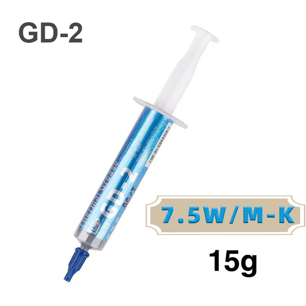 GD-2 7g/15g/30g Thermal Compound Conductive Grease GD900 Silicone Paste Heat Sink Processor CPU GPU Cooler Cooling Fan Plaster