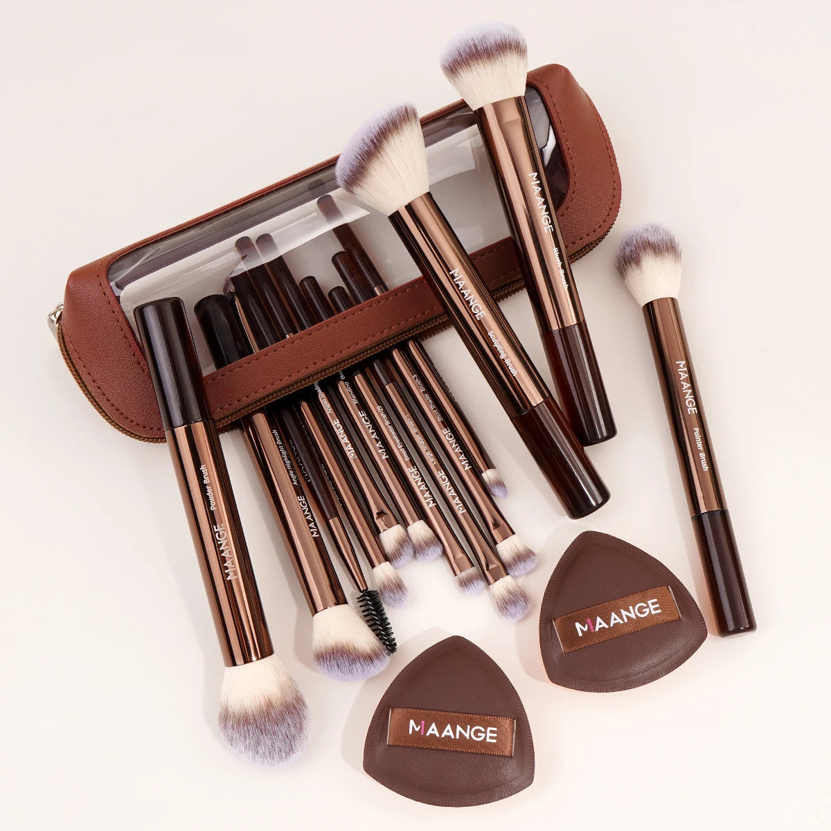 13pcs Makeup Brush Set Foundation Concealer Powder Eyeshadow Blush Brush Kabuki Blending Cosmetic Makeup Beauty Tool for Face