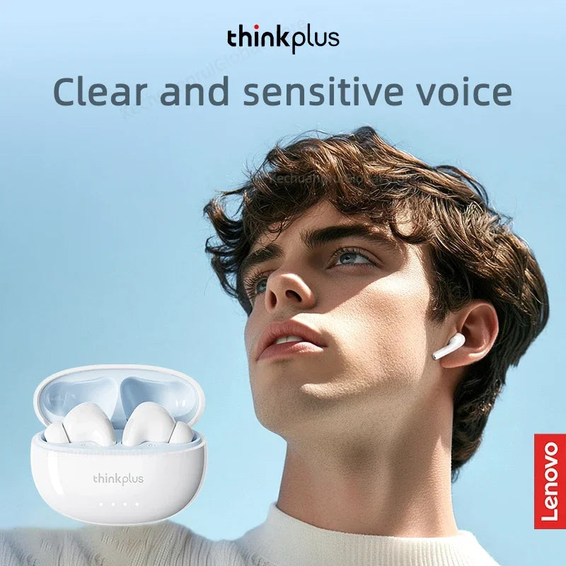 Lenovo LP5 Pro Wireless Bluetooth 5.4 Earphones TWS HiFi Sound Headphones Earbuds Gaming Sports Headset Touch Control With Mic
