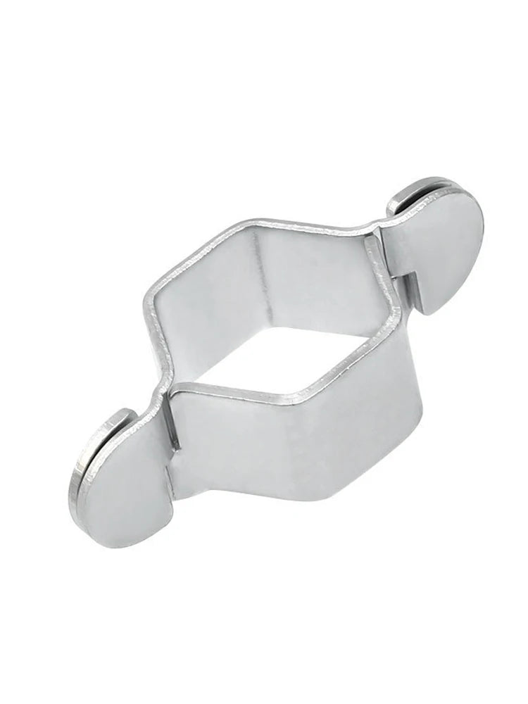 1x Silver Metal Faucet Hexagon Nut Spanner Repair Tool Hexagon Nut Detachable Kitchen Faucet Tap Inlet Hose Spanner Wrench