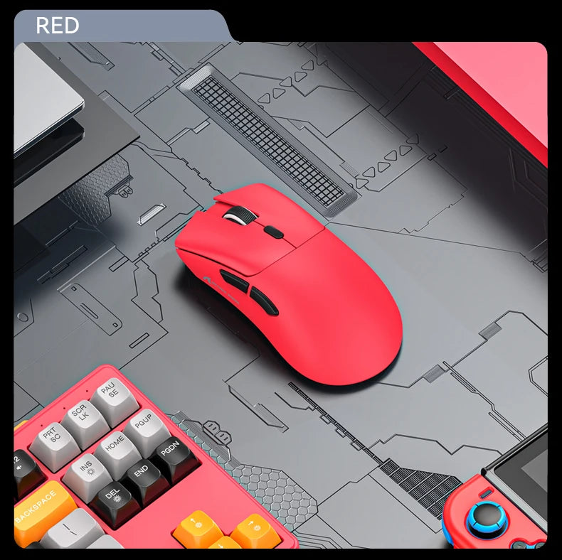 R1 Attack Shark Lightweight Wireless Mouse, 18000dpi,1000Hz PAW3311,Bluetooth Tri-mode Connection, Macro Gaming Mouse @3C1