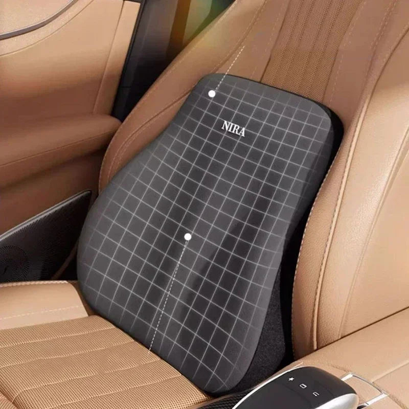 Car Headrest/1pc Lumbar Pillow 100% High Rebound Imported Memory Foam Car Neck Pillow Waist Support High End Car Seat Pillow