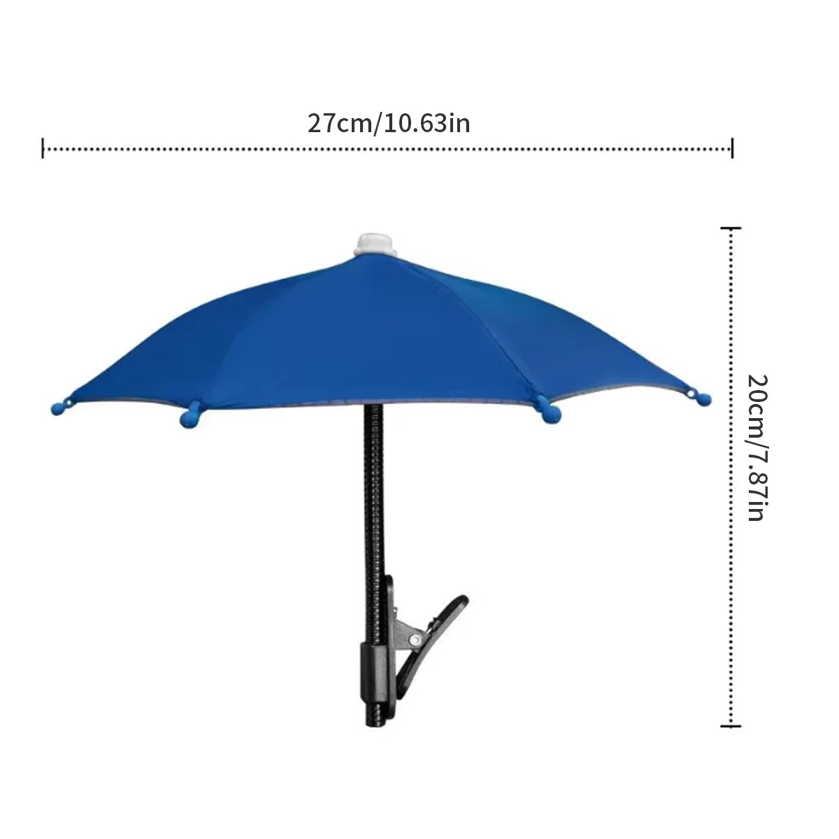 Mobile Phone Holder, Sun Protection Umbrella, Clip-On Umbrella, Outdoor Mobile Phone Fixed Umbrella, Rainproof Sunshade Umbrella, Anti-Glare Small Umbrella for Mobile Phones
