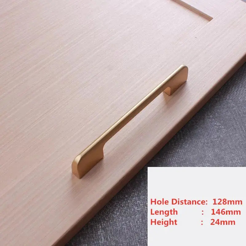 Handles Drawer Cabinet Furniture Kitchen Handles for Cabinet Knob Door Drawer Furniture Kitchen Knob Golden Simplicity Hardware