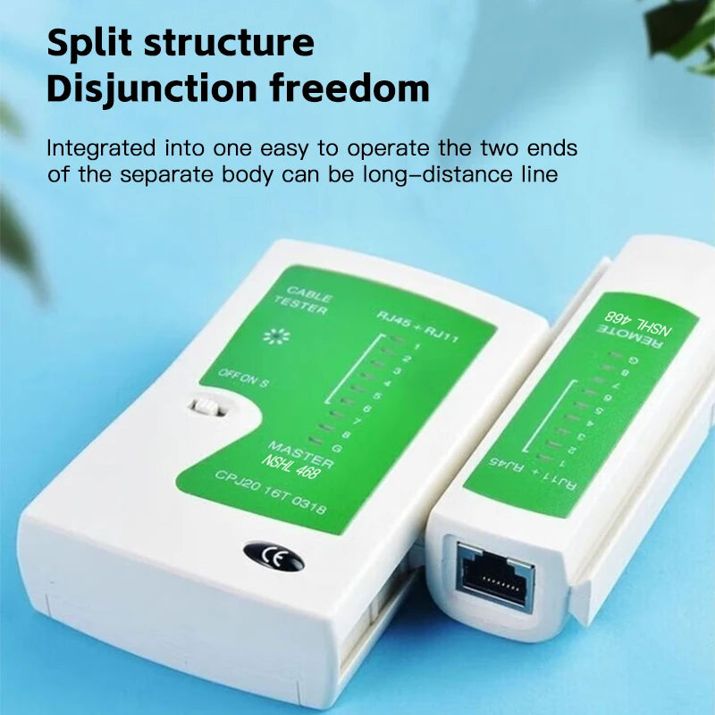 Shielded UTP STP Network Ethernet Cable Tester Comprehensive Telephone Line Connectivity Check Tool for IT Networking
