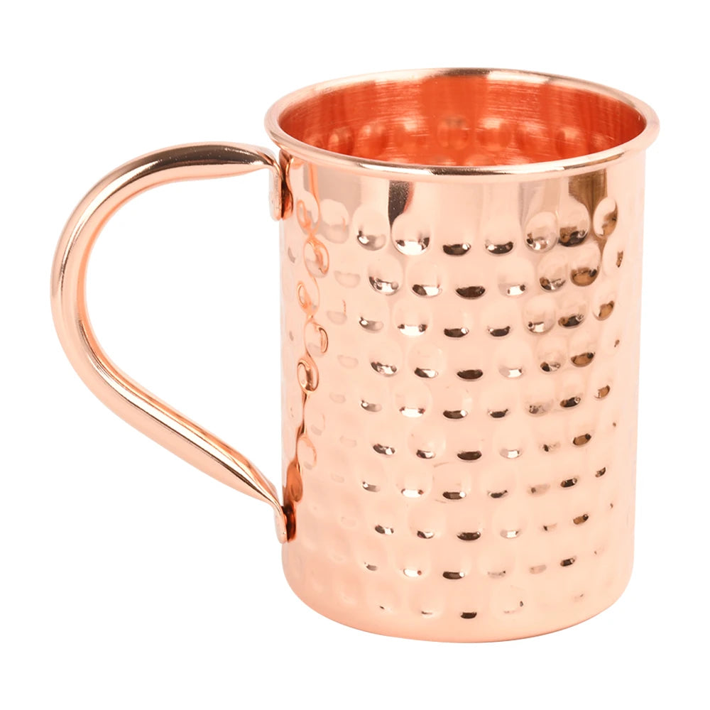 Copper Moscow Mule Mug Durable Coppery Beer Mugs Coffee Mug Milk Cup Pure Copper Bar Cup Drinkware Kitchen Supply