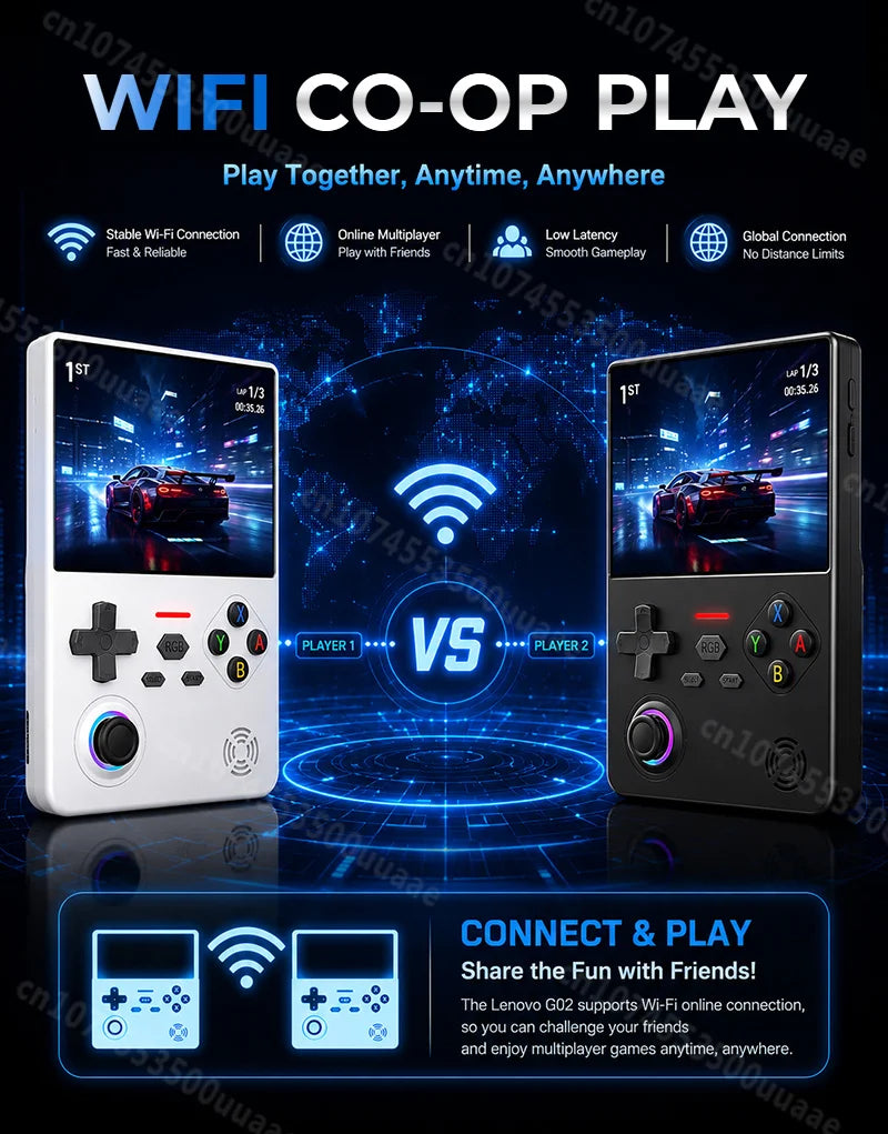 GUSGU H7 128GB Handheld Game Console Open Source Linux System 4.5" IPS Screen Portable Pocket Retro Video Game Player