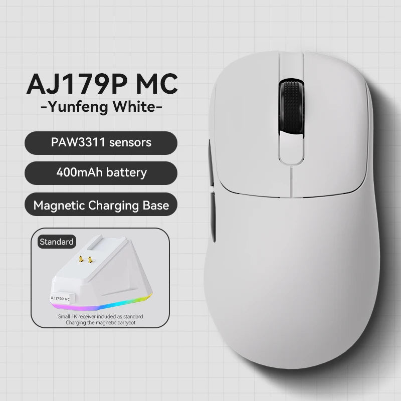 AJAZZ AJ179 Lightweight Wired And Wireless Mouse Ergonomic Macro Gaming Mouse Suitable For Personal Computers And Laptops