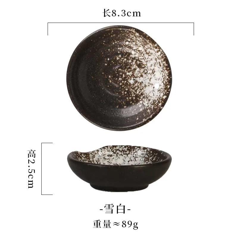 Sweet Ceramic Sauce Dishes Sushi Plate Tableware Japanese Style Spice Soy Vinegar Dessert Mini Sauce Bowl Porcelain Kitchen Supp