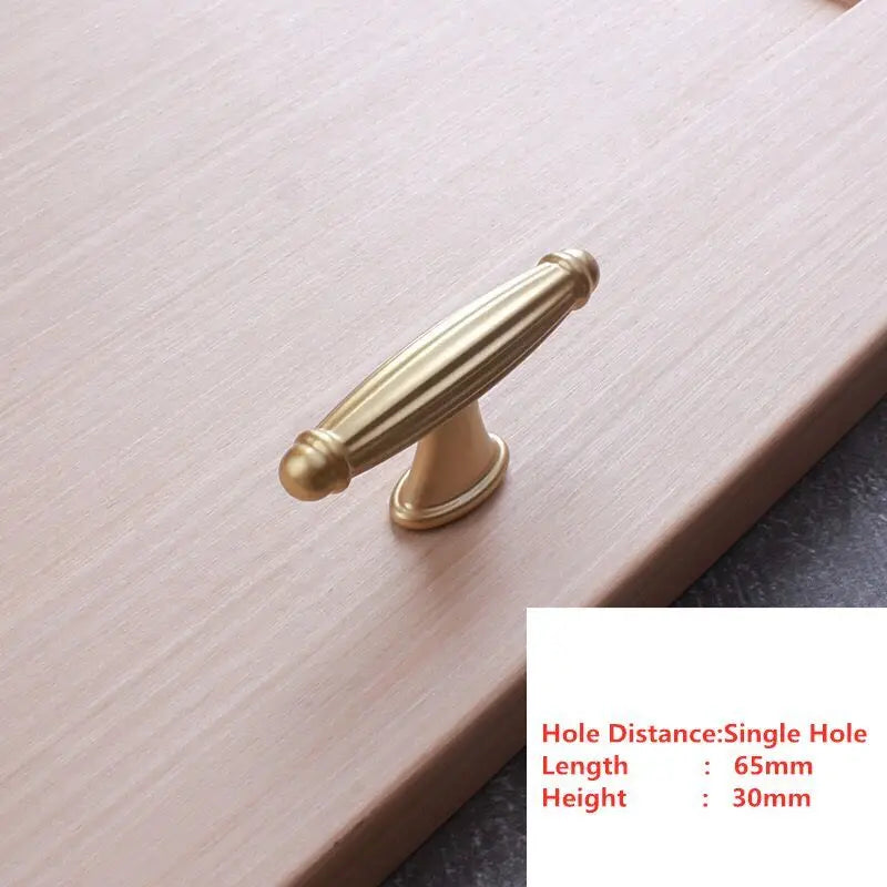Handles Drawer Cabinet Furniture Kitchen Handles for Cabinet Knob Door Drawer Furniture Kitchen Knob Golden Simplicity Hardware