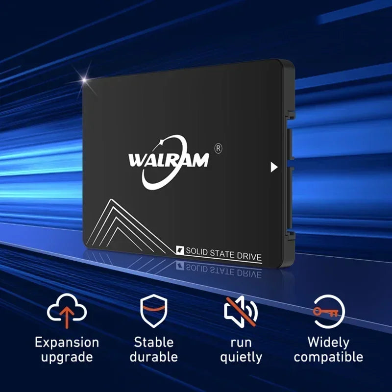 WALRAM 2.5 SATA 3 SSD 512GB 128GB 120GB HDD Laptop Internal SATA3 SSD 1TB Solid State Drive 240GB 256GB Hard Disk For Desktop PC