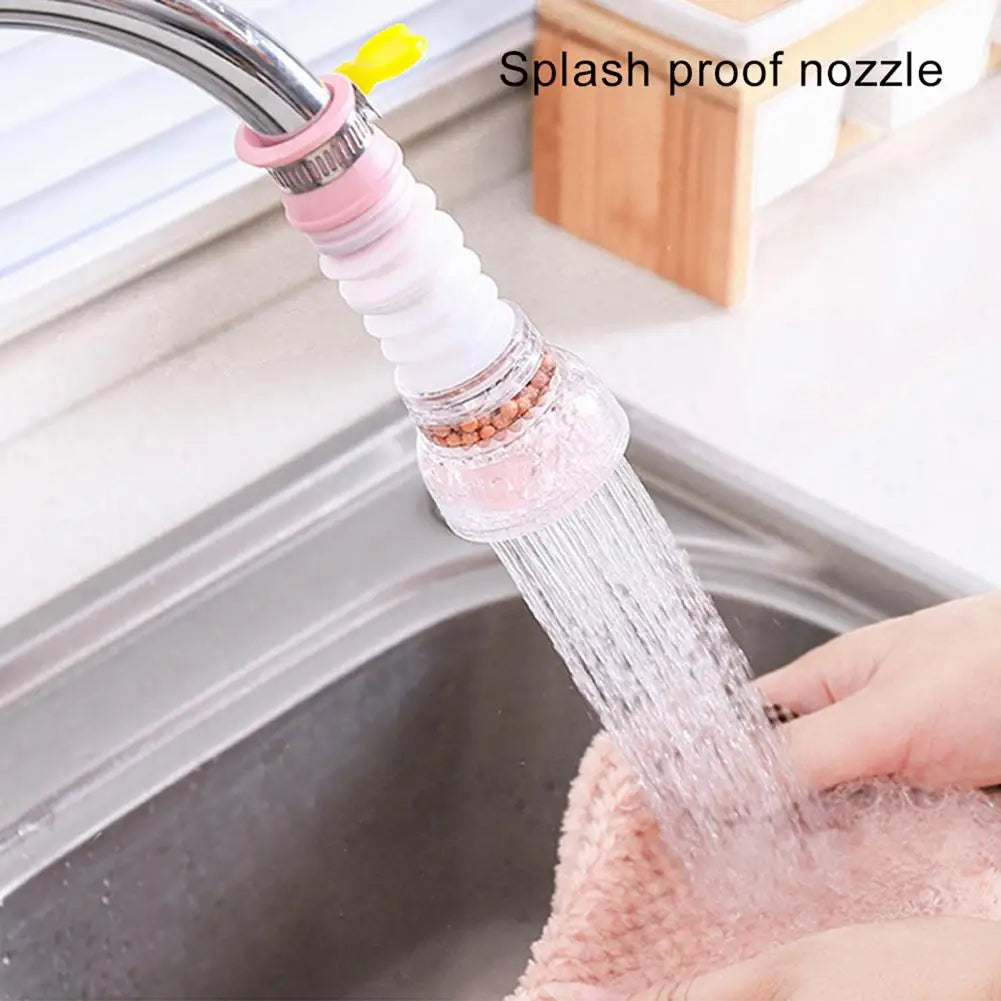 Faucet Filter 360 Degree Rotation Removable Splash-proof Sink Water Tap Nozzle Filter Kitchen Faucet Tap Extender Kitchen Supply