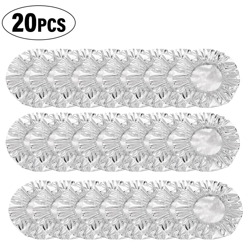 10-50Pcs Reusable Aluminum Foil Bowl Cover Refrigerator Fresh-keeping Lids Heat Preservation Kitchen Storage Accessories Gadget