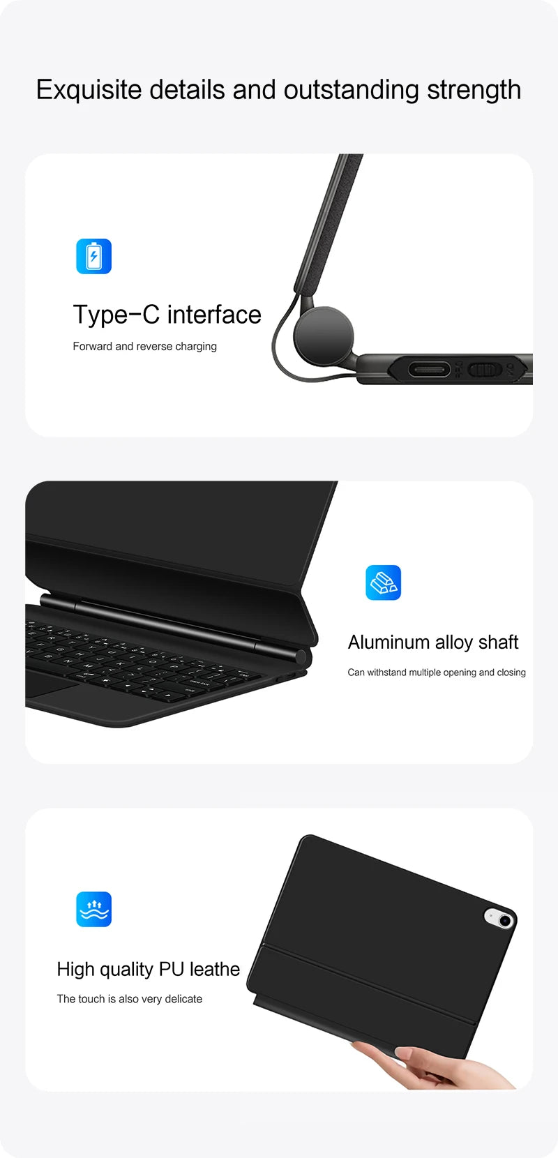 TouchPad Magic Keyboard for iPad Air 11 13 M4 2026 M3 M2 iPad 10 10th Air 4 5 6 iPad Pro 11 12.9 13'' M5 M4 Smart Cover Backlit