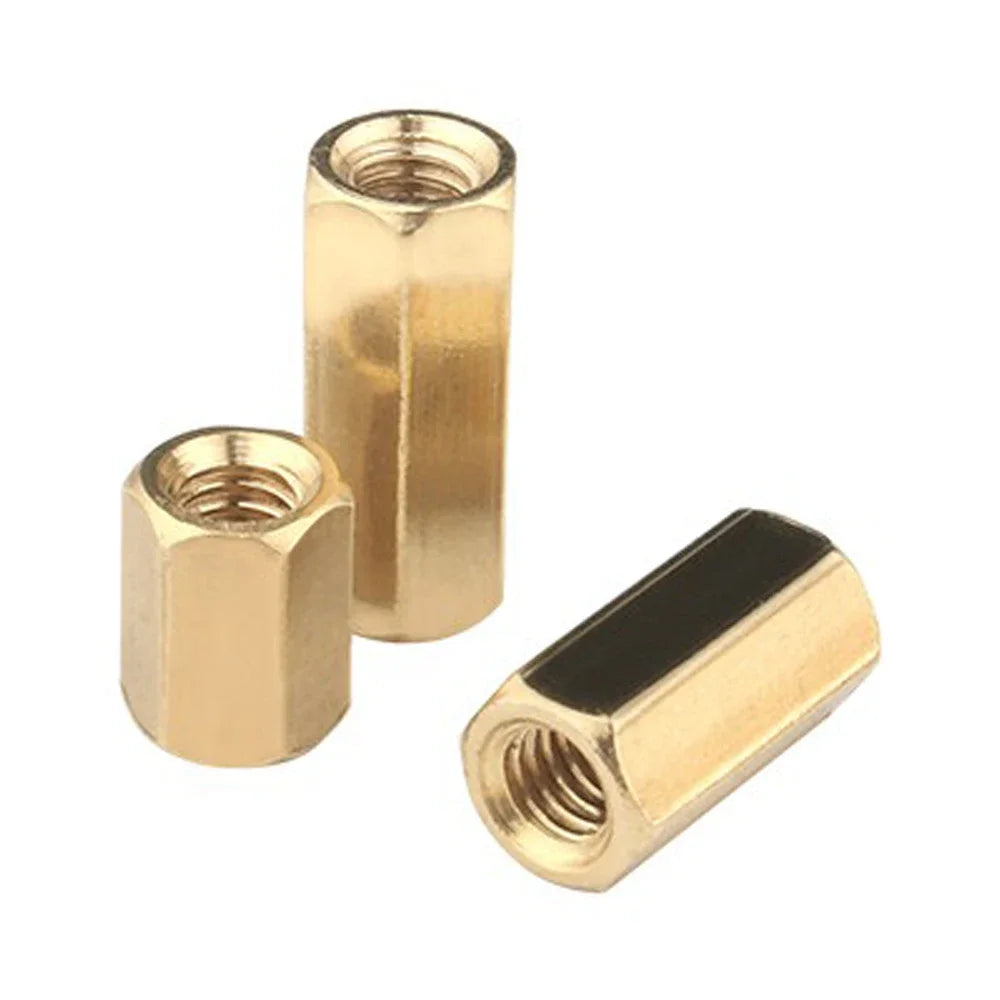 M2-M6 Double Pass Hex Brass Female Standoff Pillar Stud Mount Spacer Hexagon PCB Motherboard Nut Hollow Support Customize