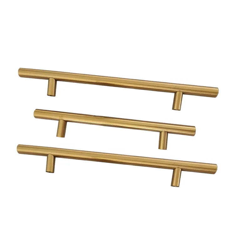 Black Golden Silver Handle Stainless Steel Kitchen Cabinet Door Knob Furniture Drawer Pull  Hardware Pulls  T Bar Handle