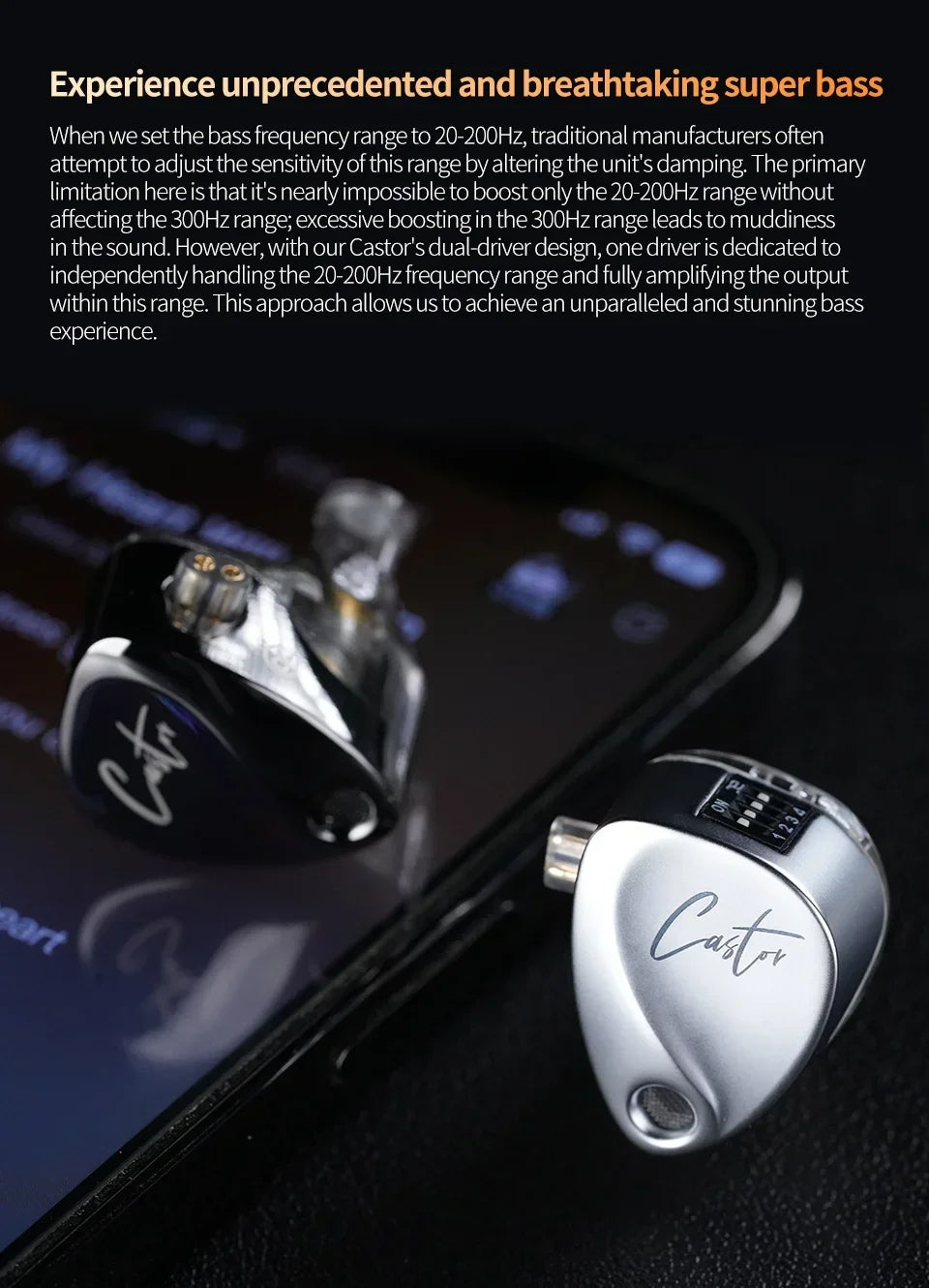 KZ Castor 2DD Dynamic in Ear Earphone High-end Tunable Earphones HiFi Bass Monitor Headphone Cancelling Earbud ZSNPRO EDXPRO