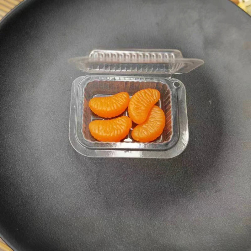 Dollhouse Simulation Fake Fruit Model Orange Kit Doll House Miniature Kitchen Food Festival Party Decoration Pretend Play Toys