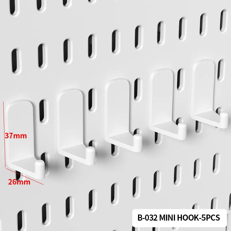 The Ultimate Modular Desk System | Plastic Pegboard Organizer Lets You Combine Hooks, Bins, Shelves & Baskets Freely