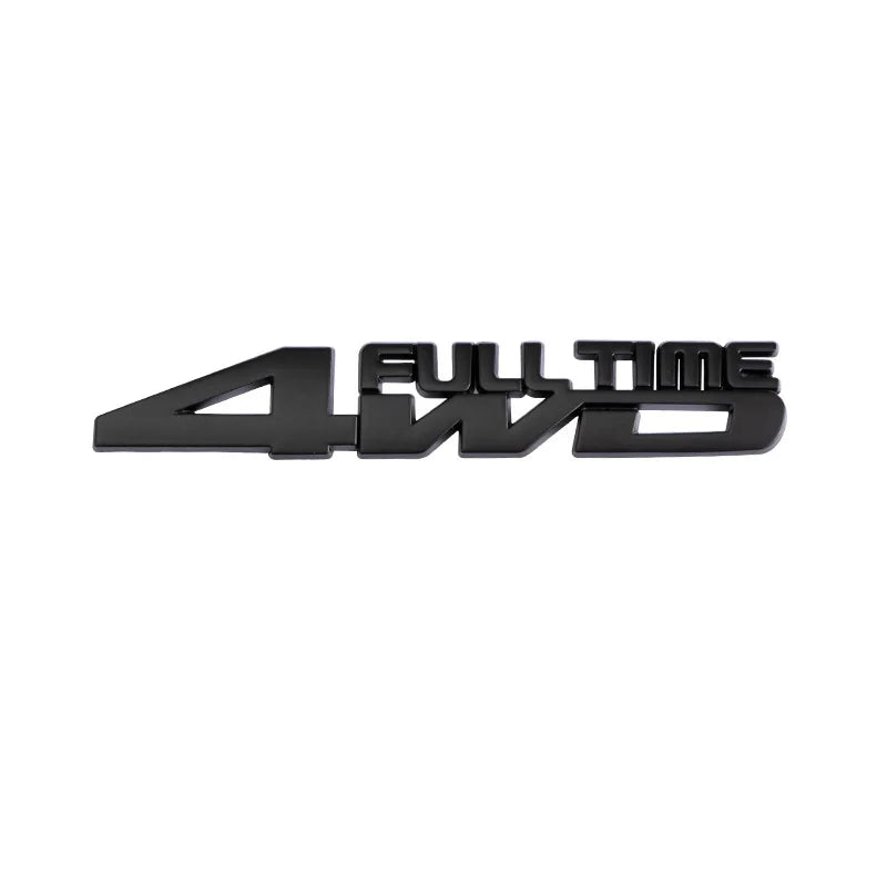 3D Metal 4WD Logo Decals Emblem Badge Car RearTrunk Fender Adhesive Badge Body Sticker ForToyota RAV 4 Hyundai Honda Accessories