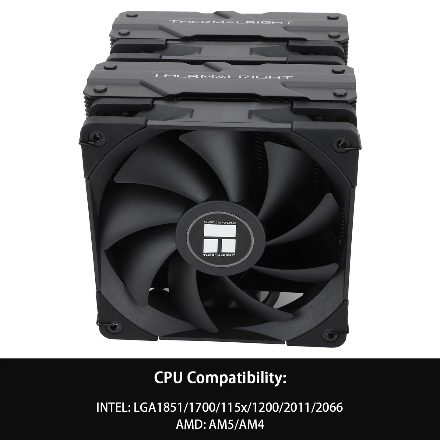Thermalright Peerless Assassin 120 ARGB Digital Black CPU Air Cooler Supports LGA1851/1700/115X/1200/ AMD AM4/AM5