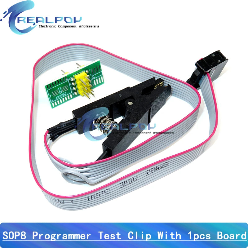 CH341A Programmer Adapter + SOIC8 Adapter+ SOP8 Clip With Cable+1.8V Adapter CH341A EEPROM Flash BIOS USB Programmer ZIF Adapter