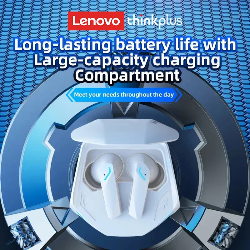 Choice Lenovo GM2 Pro Earphone Bluetooth 5.4 Headphones with Mic 9D Stereo Pro 6 Earbuds Dual Modes Music Game Wireless Headset