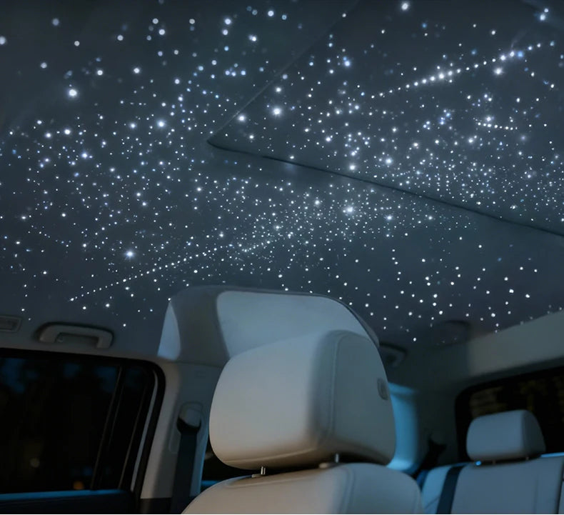 RGB Led Star Roof Starlight Headliner Remote Control Fiber Optic Lamp APP Voice 16W Twinkle Starry Sky Car Star Ceiling Light