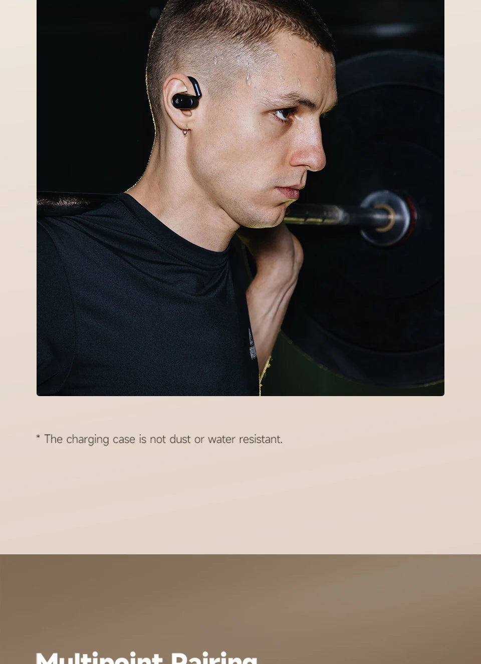Edifier A6 Open Ear Bluetooth Earphones Ear Hook Headphones Hi-Res Wireless Audio IP55 Waterproof 40hrs Playtime LDAC Codec