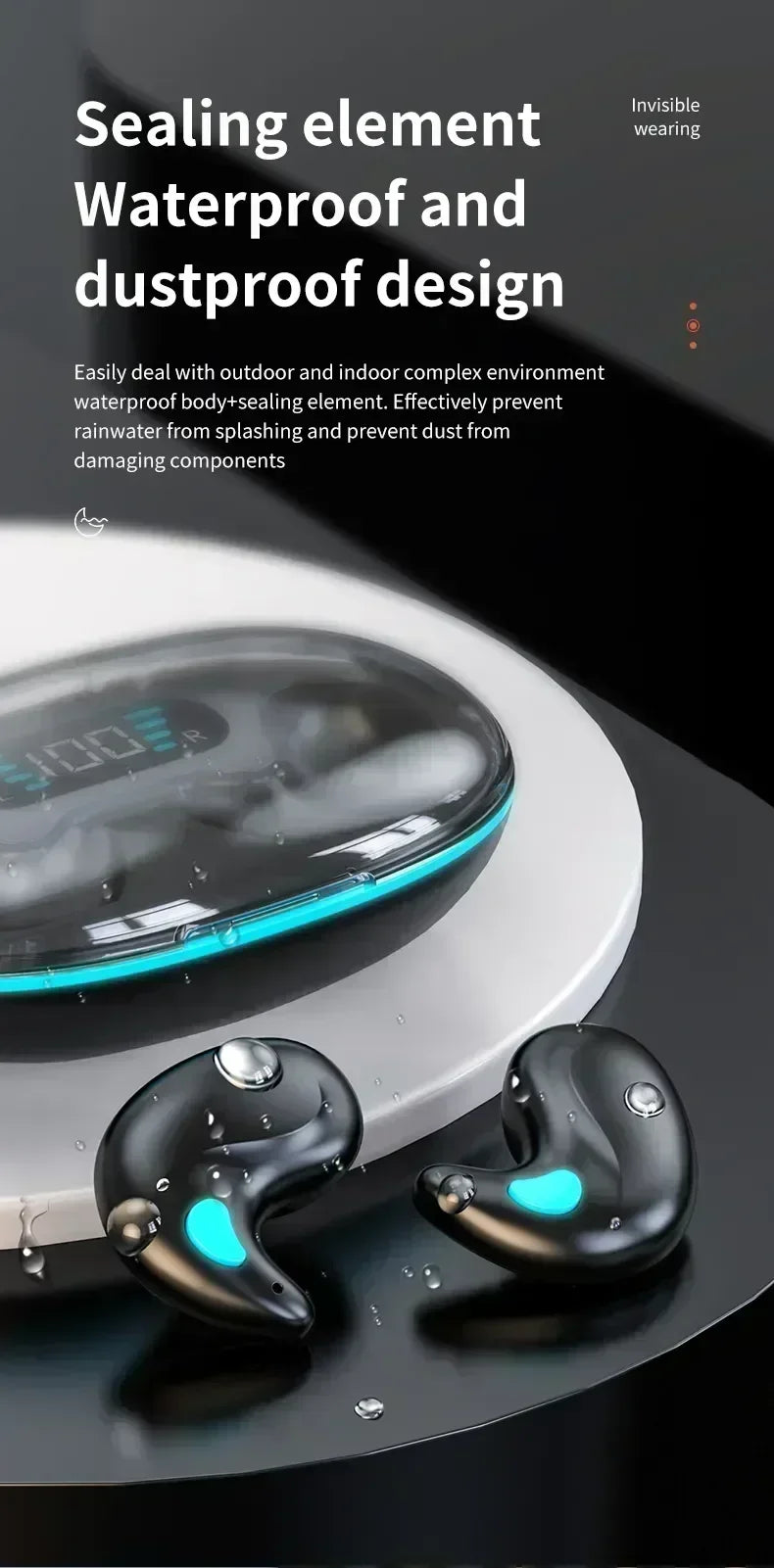 2026New style X55 Wireless Earphones Headphones Noise Reduction Sport Game Sleep Bluetooth 5.0 Earbuds HIFI Stereo Music Headset