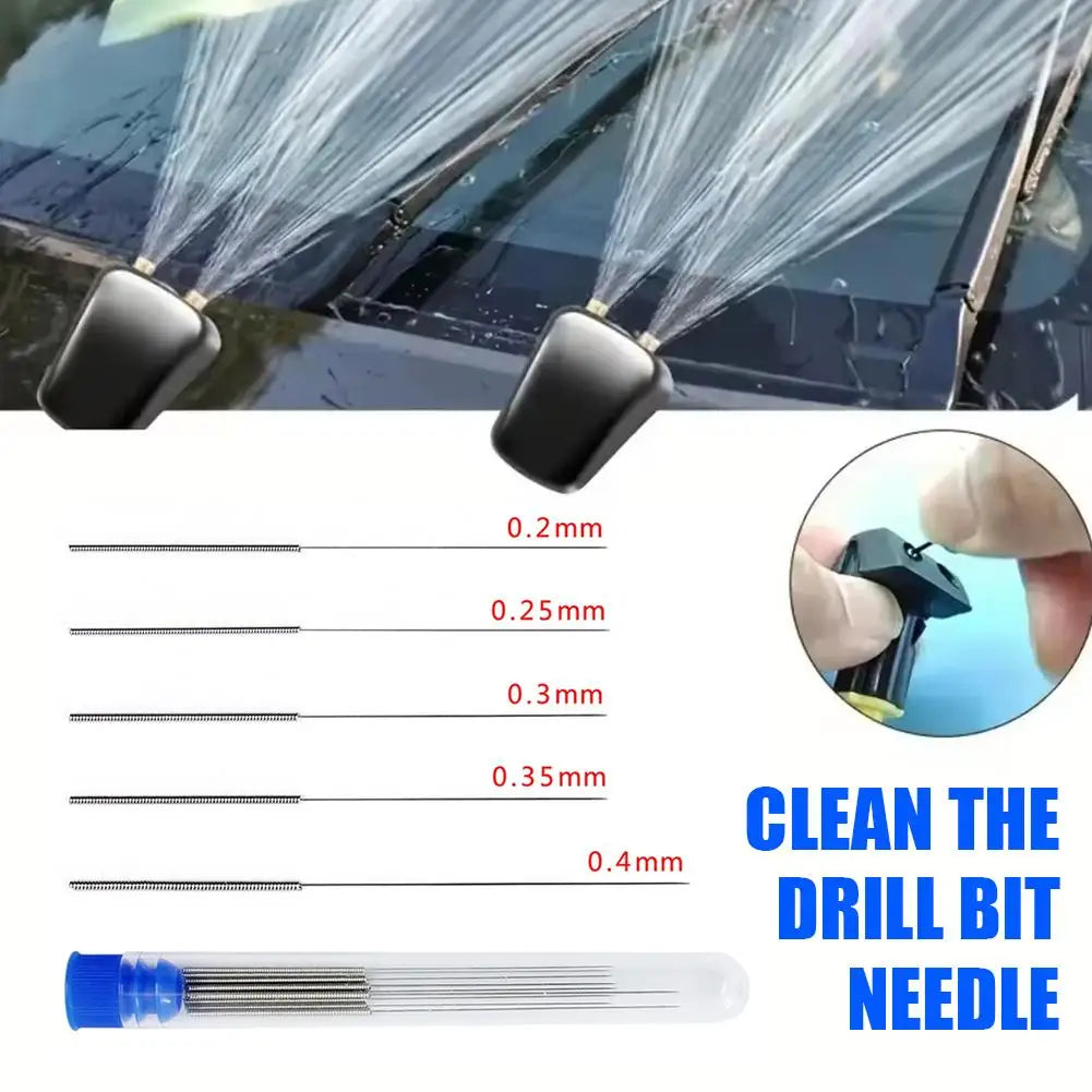 Upgrade 10pcs Cleaning Nozzle Tool Kit - Windshield Wiper, 3D Printer Head, Gas Stove Vent, Showerhead Needle Tube Brush