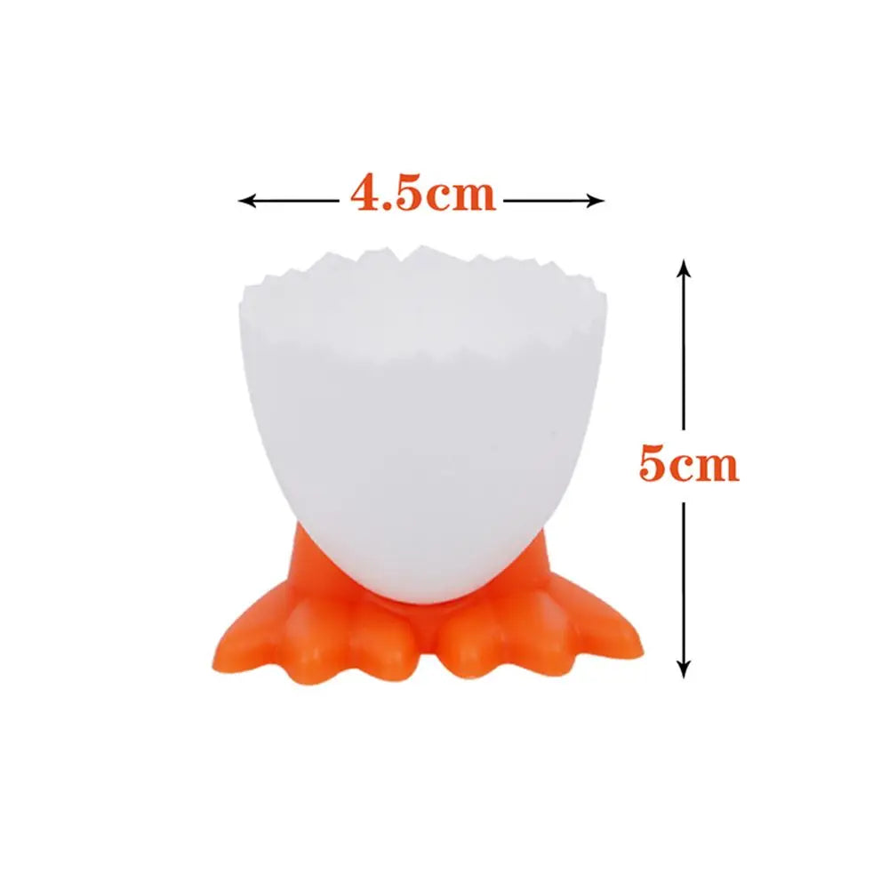 1/2/4Pcs Cute Creative Egg Cup Holder  Egg Holder Opener Separator Boiled Eggs Container Kitchen Supplies