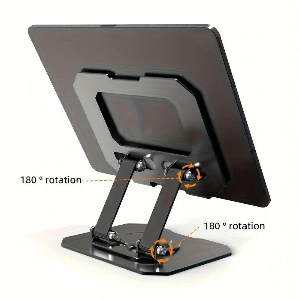 360° Rotatable Tablet Stand Adjustable Foldable Desktop Stand Holder Compatible For 4.7-12 Inch Ipad Pro/Air/Min Laptop Tablet
