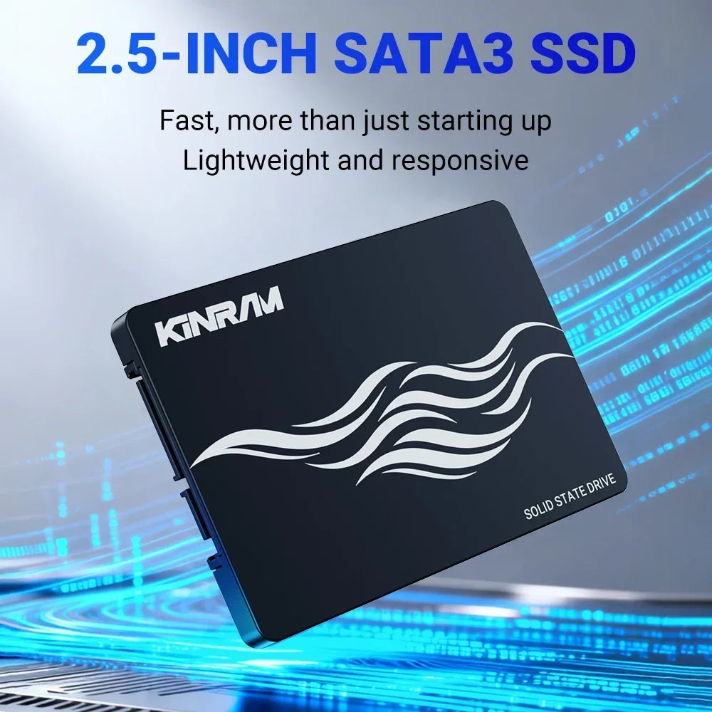 KinRam 2.5 SATA 3 SSD 512GB SSD 256GB 240GB Laptop Hard Disk 120GB 128GB 1TB Internal HDD 64GB Solid State Drive For PC Desktop