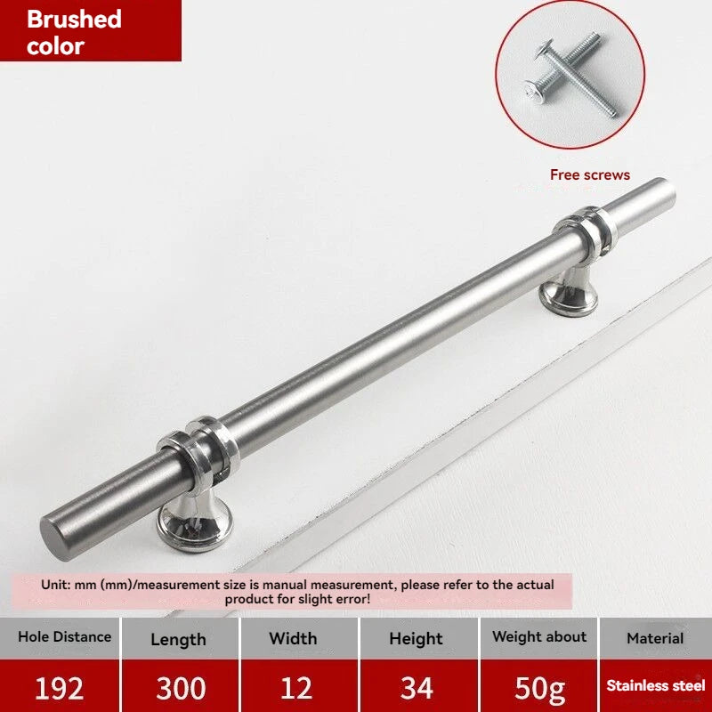 Handles Drawer Cabinet Furniture Kitchen Handles for Cabinet Knob Door Drawer Furniture Kitchen Knob Modern Simple Golden Silver