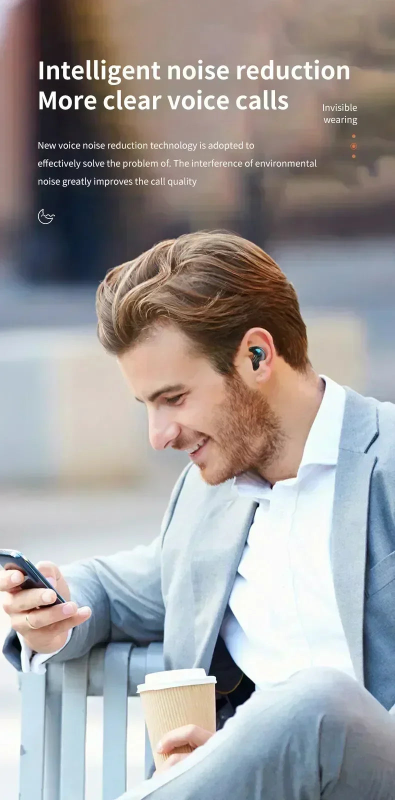 2026New style X55 Wireless Earphones Headphones Noise Reduction Sport Game Sleep Bluetooth 5.0 Earbuds HIFI Stereo Music Headset