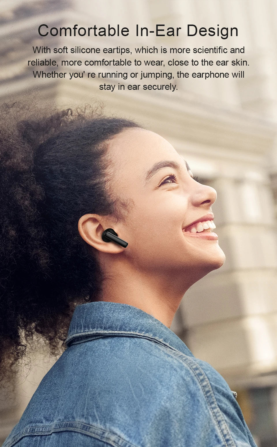 QCY T13 ANC Active Noise Cancelling Wireless Earbuds Bluetooth 5.3 Headphones 4 Mics ENC Clear Calls Earphones 30H Playtime IPX5