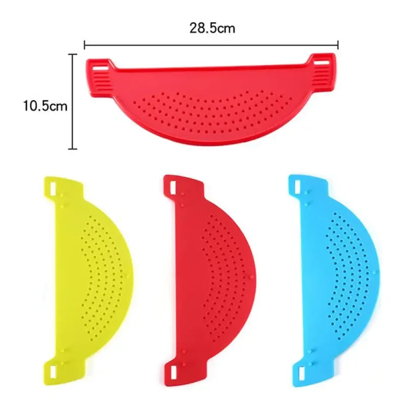 2PCS Multifunction PP Material Cooking Tool Fun Shape Pot Drain Pan Strainer Liquid Drainer Kitchen Colander  Strainer