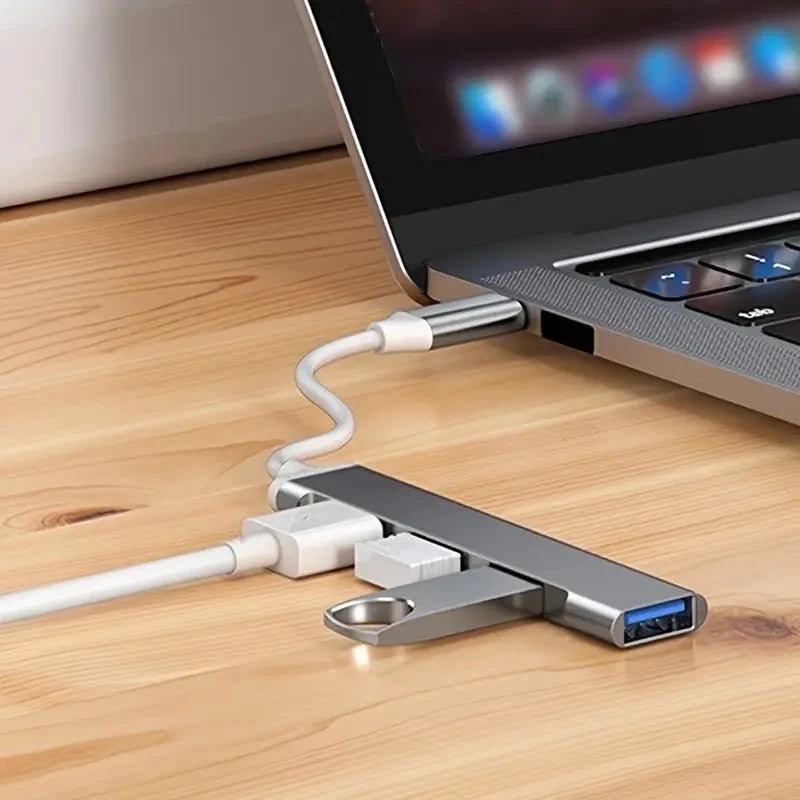 467 USB Dock Multi-Function Wire Divider High Speed Transmission One Drag Four Expanders for Mobile Phone Computer