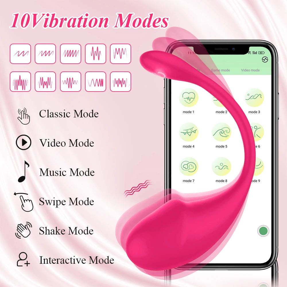 Wireless Bluetooth G Spot Vibrator for Women Dildo APP Remote Control Wear Vibrating Egg Clit Female Panties Sex Toys for Adults