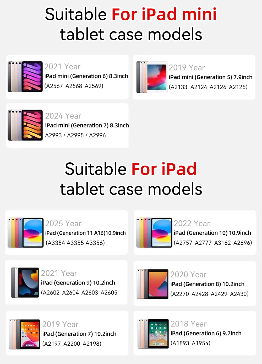 For iPad Mini 6 7 iPad Pro 11 M4 iPad Air 11 M2/M3 10th A16 for Air 5/6/7/8 10.2 9.7 10.9 Shockpro Case with Side Pencil Holder