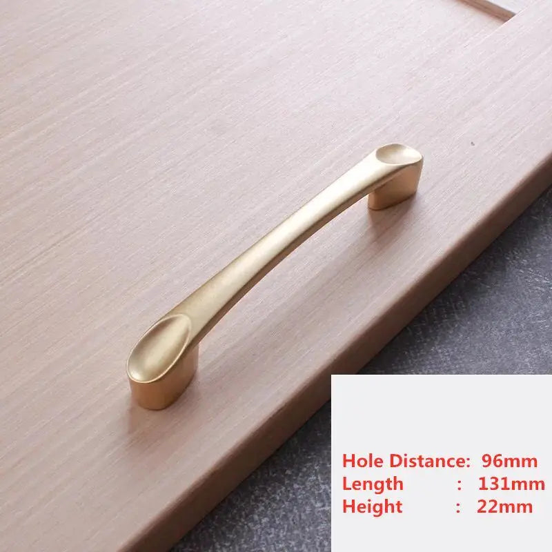 Handles Drawer Cabinet Furniture Kitchen Handles for Cabinet Knob Door Drawer Furniture Kitchen Knob Golden Simplicity Hardware
