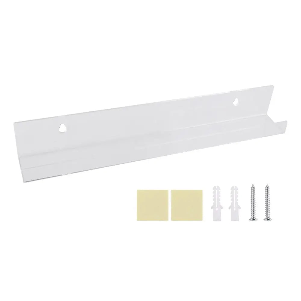4"/12"/15" Vinyl Record Shelf Wall Mount Clear Lightweight Floating Shelves for Books Wall Decor Acrylic Magazine Rack Picture