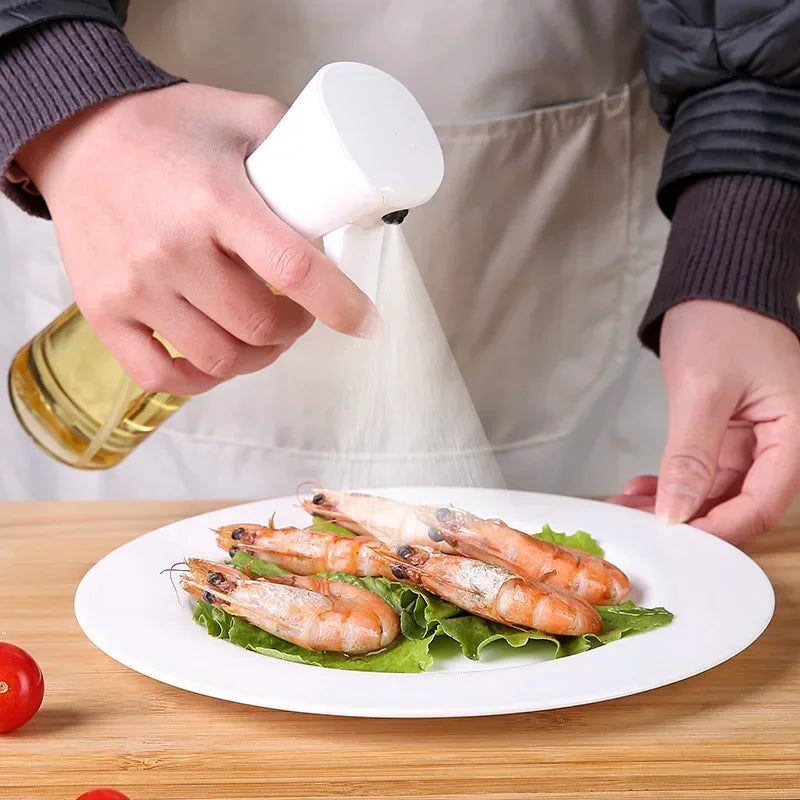 Household Use Oil Bottle Kitchen Home Outdoor Portable Spice Shaker Foggy Air Fryer Oil Kettle Things Spray Tools Gadgets Dining