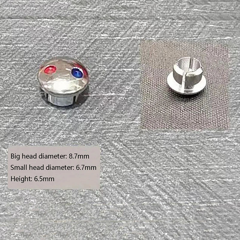 10pcs Faucet Handle Hot Cold Water Sign Red Blue Label Decoration Cover Kitchen Bathroom Mixer Tap Indicate For Faucet Handles