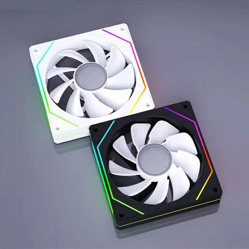 UPSIREN UF-1 PRISM 4 PRO Computer Chassis Fan 12cm ARGB 4 Pin PWM Quiet Cooling Fan 12V Large Air Volume 45CFM/600-1500RPM