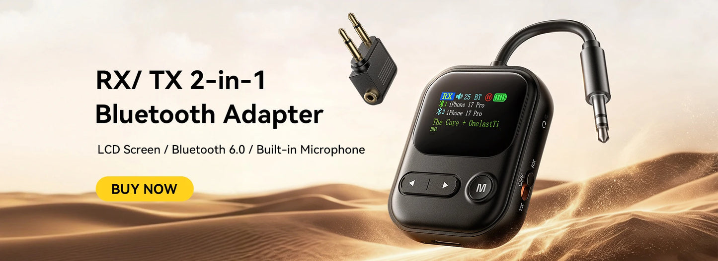 Essager Bluetooth 5.1 Audio Receiver Transmitter 3.5MM 3.5 AUX With Mic Stereo Music Wireless Adapter For  PC TV Car Speakers